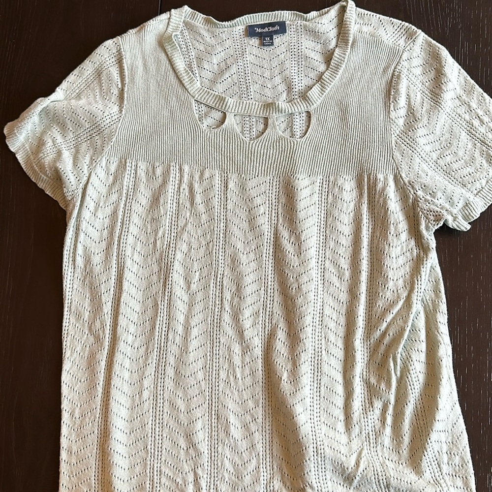 ModCloth pale green summer sweater